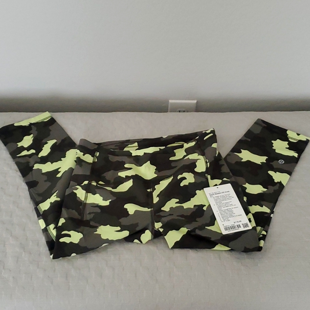 NWT Lululemon Swift Speed HR Crop 21"